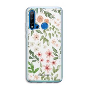 CaseCompany Botanical sweet flower heaven: Huawei P20 Lite (2019) Transparant Hoesje