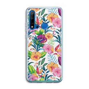 CaseCompany Tropisch 2: Huawei P20 Lite (2019) Transparant Hoesje