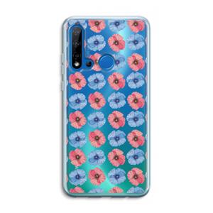 CaseCompany Klaproosjes: Huawei P20 Lite (2019) Transparant Hoesje
