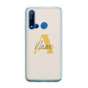 CaseCompany Amber Script: Huawei P20 Lite (2019) Transparant Hoesje