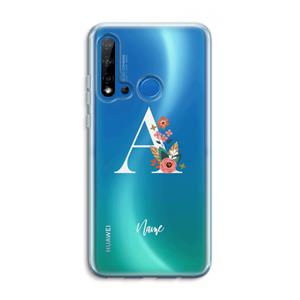 CaseCompany Pink Bouquet: Huawei P20 Lite (2019) Transparant Hoesje