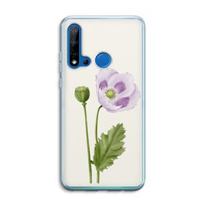 CaseCompany Purple poppy: Huawei P20 Lite (2019) Transparant Hoesje