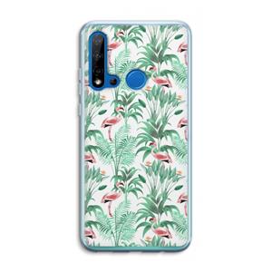 CaseCompany Flamingo bladeren: Huawei P20 Lite (2019) Transparant Hoesje
