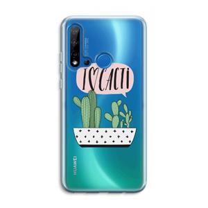 CaseCompany I love cacti: Huawei P20 Lite (2019) Transparant Hoesje