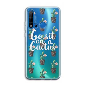 CaseCompany Cactus quote: Huawei P20 Lite (2019) Transparant Hoesje
