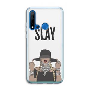 CaseCompany Slay All Day: Huawei P20 Lite (2019) Transparant Hoesje