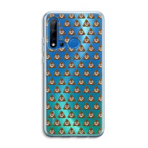 CaseCompany Poop emoji: Huawei P20 Lite (2019) Transparant Hoesje