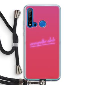 CaseCompany Vice Glow: Huawei P20 Lite (2019) Transparant Hoesje met koord