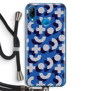 CaseCompany 8-bit N°5: Huawei P20 Lite Transparant Hoesje met koord