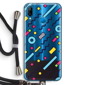 CaseCompany 8-bit N°8: Huawei P20 Lite Transparant Hoesje met koord
