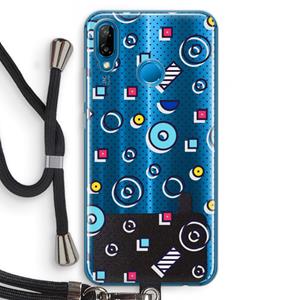 CaseCompany 8-bit N°9: Huawei P20 Lite Transparant Hoesje met koord