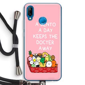 CaseCompany Bento a day: Huawei P20 Lite Transparant Hoesje met koord
