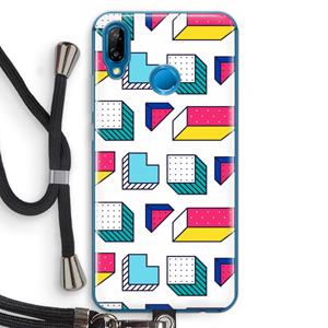 CaseCompany 8-bit N°7: Huawei P20 Lite Transparant Hoesje met koord