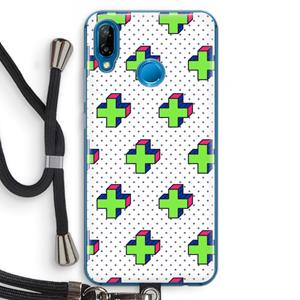 CaseCompany 8-bit N°10: Huawei P20 Lite Transparant Hoesje met koord