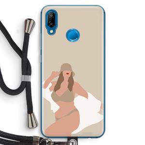 CaseCompany One of a kind: Huawei P20 Lite Transparant Hoesje met koord