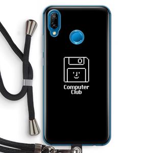 CaseCompany Hello: Huawei P20 Lite Transparant Hoesje met koord