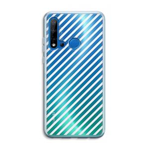 CaseCompany Strepen zwart-wit: Huawei P20 Lite (2019) Transparant Hoesje