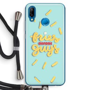 CaseCompany Always fries: Huawei P20 Lite Transparant Hoesje met koord