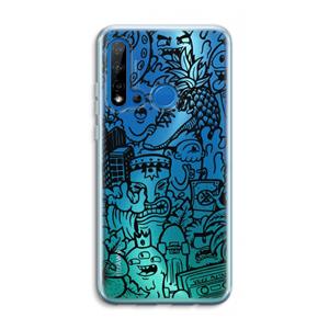 CaseCompany Vexx Black Mixtape: Huawei P20 Lite (2019) Transparant Hoesje