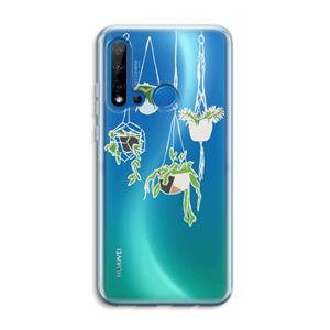 CaseCompany Hang In There: Huawei P20 Lite (2019) Transparant Hoesje