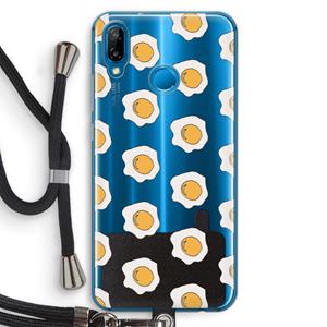 CaseCompany Bacon to my eggs #1: Huawei P20 Lite Transparant Hoesje met koord