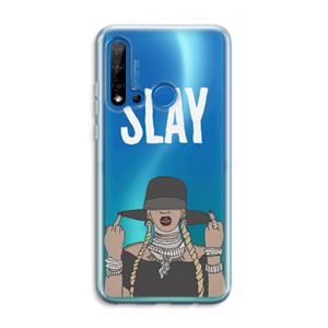 CaseCompany Slay All Day: Huawei P20 Lite (2019) Transparant Hoesje