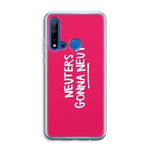 CaseCompany Neuters (roze): Huawei P20 Lite (2019) Transparant Hoesje