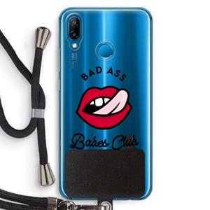 CaseCompany Badass Babes Club: Huawei P20 Lite Transparant Hoesje met koord