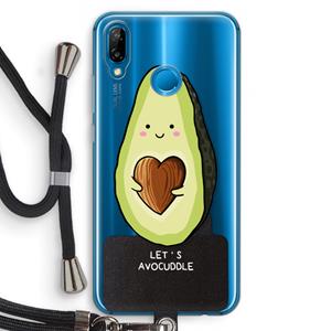 CaseCompany Avocuddle: Huawei P20 Lite Transparant Hoesje met koord