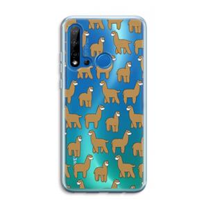 CaseCompany Alpacas: Huawei P20 Lite (2019) Transparant Hoesje