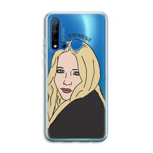 CaseCompany Mary Kate: Huawei P20 Lite (2019) Transparant Hoesje