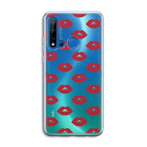 CaseCompany Lips: Huawei P20 Lite (2019) Transparant Hoesje