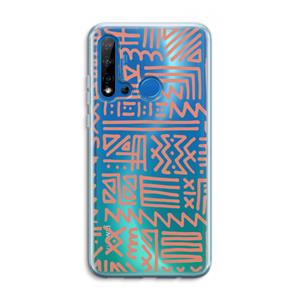 CaseCompany Marrakech Pink: Huawei P20 Lite (2019) Transparant Hoesje