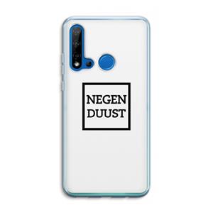 CaseCompany Negenduust vierkant: Huawei P20 Lite (2019) Transparant Hoesje