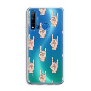 CaseCompany Rock: Huawei P20 Lite (2019) Transparant Hoesje