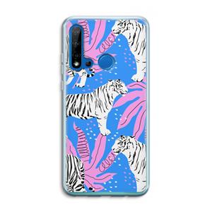 CaseCompany Tijger: Huawei P20 Lite (2019) Transparant Hoesje