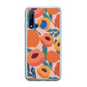 CaseCompany Perzik: Huawei P20 Lite (2019) Transparant Hoesje