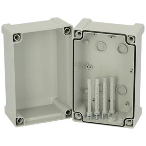 Fibox Enclosure, ABS Grey cover 5814050 Universele behuizing 187 x 122 x 130 ABS Grijs-wit (RAL 7035) 1 stuk(s)