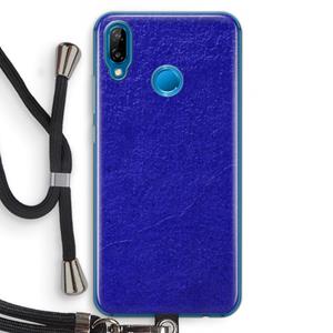 CaseCompany Majorelle Blue: Huawei P20 Lite Transparant Hoesje met koord