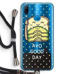 CaseCompany Avo Good Day: Huawei P20 Lite Transparant Hoesje met koord