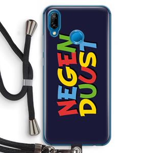 CaseCompany 90's One: Huawei P20 Lite Transparant Hoesje met koord