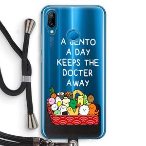 CaseCompany Bento a day: Huawei P20 Lite Transparant Hoesje met koord