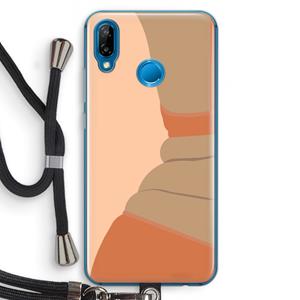 CaseCompany Bikini: Huawei P20 Lite Transparant Hoesje met koord