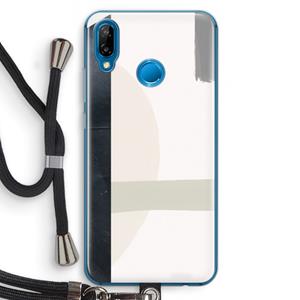 CaseCompany Baca: Huawei P20 Lite Transparant Hoesje met koord