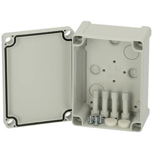 Fibox Enclosure, PC Grey cover 5824040 Universele behuizing 130 x 95 x 65 Polycarbonaat Grijs-wit (RAL 7035) 1 stuk(s)