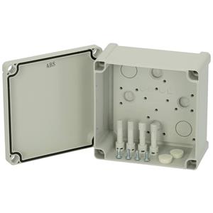 Fibox Enclosure, PC Grey cover 5824041 Universele behuizing 130 x 130 x 75 Polycarbonaat Grijs-wit (RAL 7035) 1 stuk(s)
