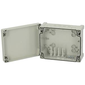 Fibox Enclosure, PC Grey cover 5824025 Universele behuizing 201 x 163 x 98 Polycarbonaat Grijs-wit (RAL 7035) 1 stuk(s)