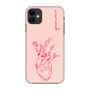 CaseCompany Blooming Heart: Volledig geprint iPhone 11 Hoesje