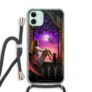CaseCompany Kinderen van de nacht: iPhone 11 Transparant Hoesje met koord