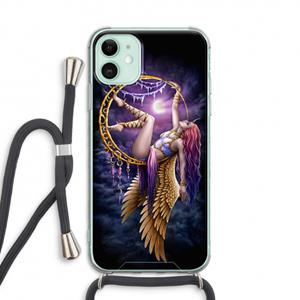 CaseCompany Aerial Angel: iPhone 11 Transparant Hoesje met koord